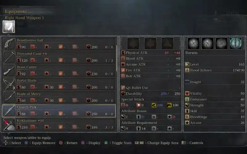 Weapon & Gear Optimization